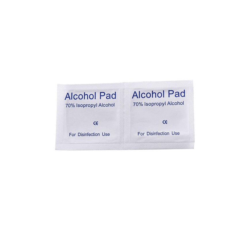 [Australia] - YNR 70% Alcohol Pre-Injection Isopropyl Wipes - Individually Wrapped First Aid Skin Cleaning Easy-Tear Sachet Wipes (100PCS) 