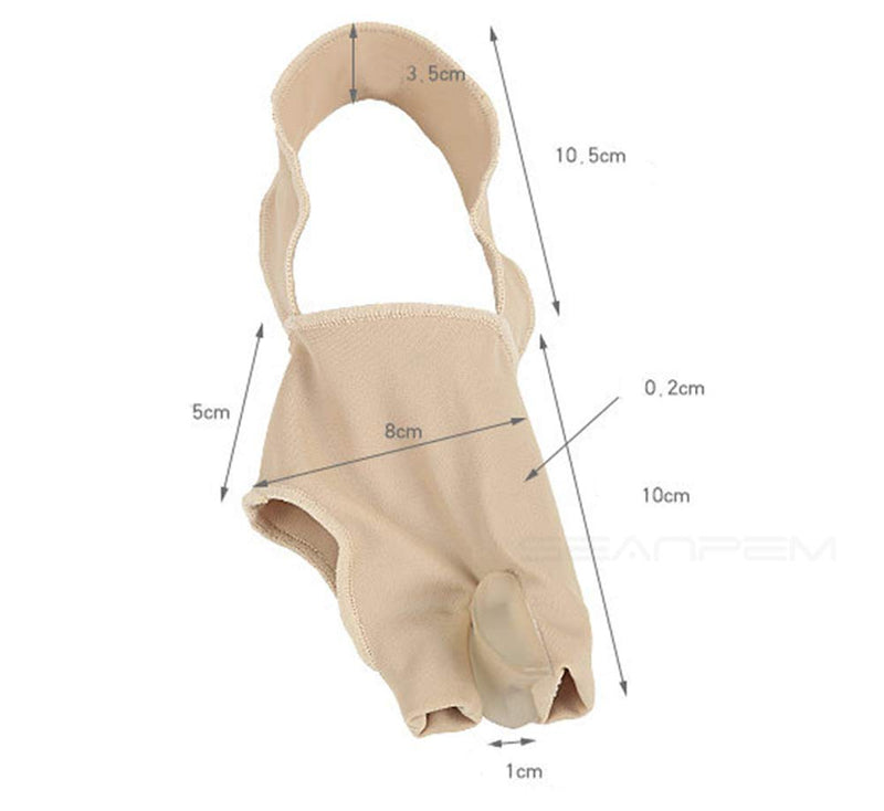 [Australia] - Bunion Straightener Protector Relief Sleeve w/Gel Bunion Stretchy Pads Cushioned Splint, Orthopedic Hallux Valgus Overlapping Corrector Bootie Guard Hammer Toe Pain Aid Surgery Treatment 2 Pc Large (Pack of 2) 