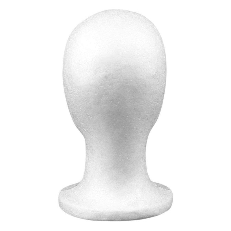 [Australia] - Polystyrene Male Display Head Dummy Display Mens Man Hat Cap Men Shop Window Sunglasses Glasses White Retail Display Model Styrofoam Foam Mannequin Manikin Head Lightweigh 