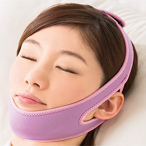 [Australia] - MUYDZ Anti Snore Chin Strap to Help Good Sleep Stop Snoring Sleep Aids Solution for Men Women Kids (Purple) Purple 