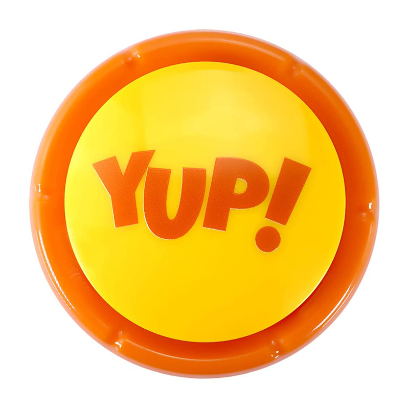 [Australia] - Talkie Toys Products Yup! Button -Talking Yup Sound Button Features Hilarious Sayings - Funny Gift for Telling Coworkers and Friends Yup 