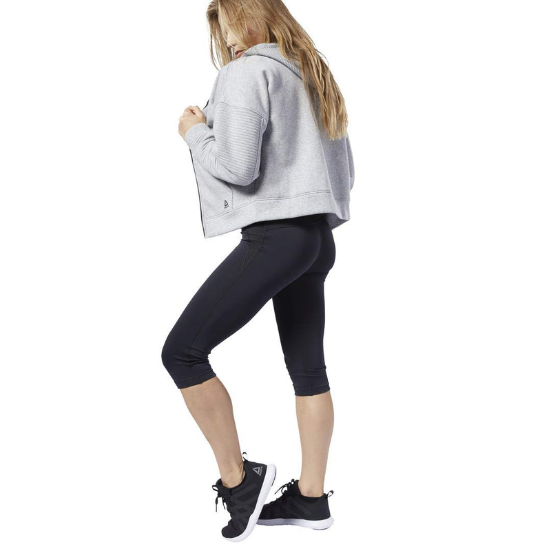 [Australia] - Reebok Women's Work Out Ready Pp Capri Black X-Small 