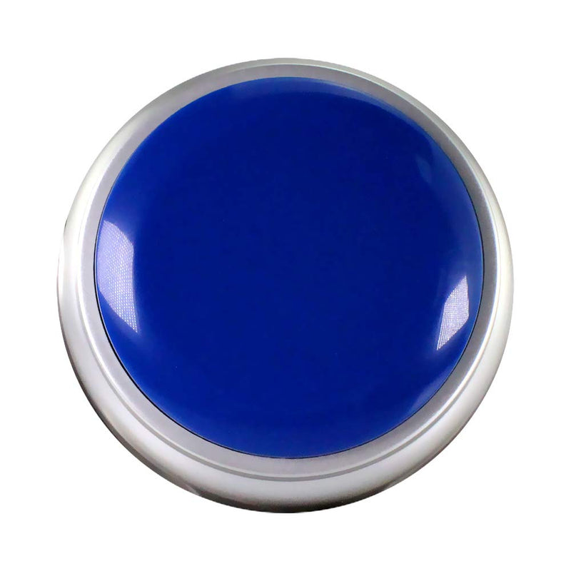 [Australia] - Cover 30 Seconds Recordable Talking Button Record Button Toy Gift Answer Buzzers (Blue+Silver) 