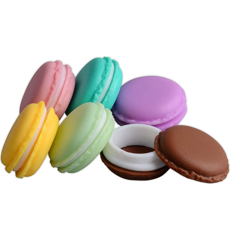 [Australia] - Coolrunner Macaron Case, Mini Macaron Box, Macaron Jewelry Box, Macaron Cute Pill Box, Colorful Macaron Jewelry Storage Box, Shape Storage Box Candy Cute Pill Organizer Case Container(6 PCS) 