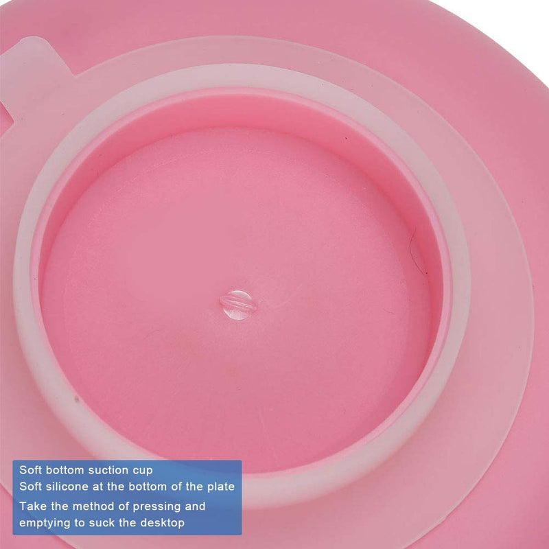 [Australia] - Round Scoop Dish, Elderly Care Spil Proof Plate with Suction Cup Base Disabled Non Slip Tableware for Independent Eating, Self-Feeding Aid 