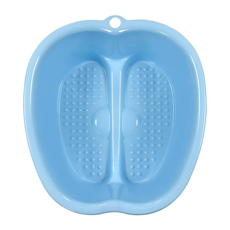 [Australia] - Ownest Foot Bath Spa,Water Spa and Foot Massage, Sturdy Plastic Foot Basin for Soaking Foot,Toe Nails, and Ankles,Pedicure,Portable Foot Tub-Blue A-blue 