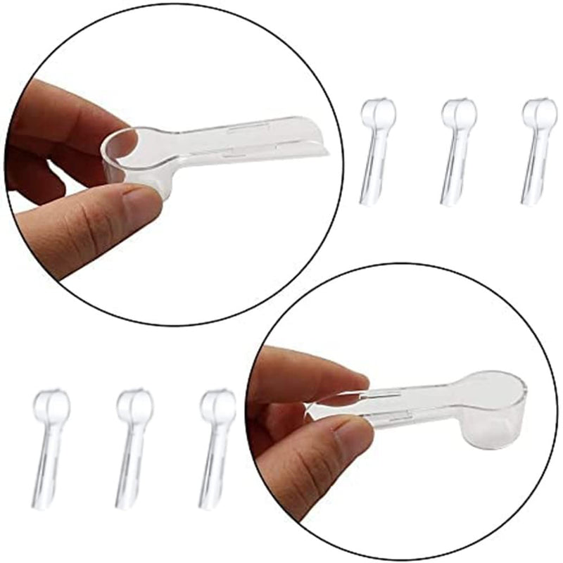 [Australia] - 24Pcs Toothbrush Head Dust Caps Transparent Toothbrush Head Covers Electric Toothbrush Head Covers for Protecting The Cleanliness of The Toothbrush Head 