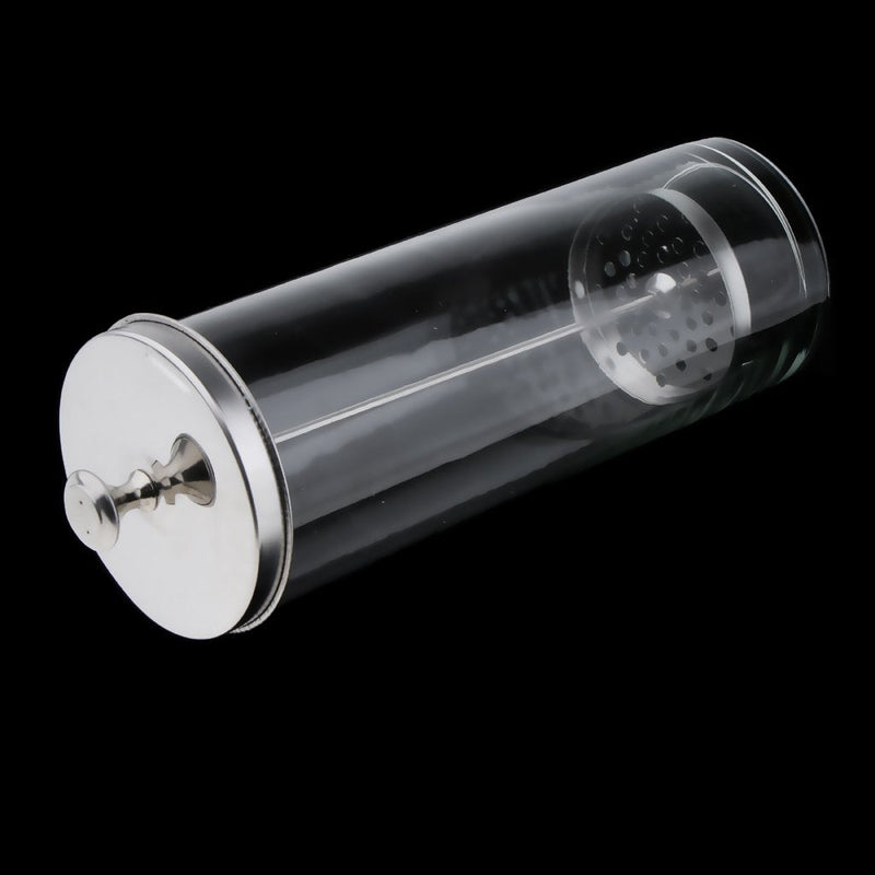 [Australia] - Clear Portable Barber Salon Manicurist Tool Sanitizing Disinfecting Glass Jar Durable - Clear, L 