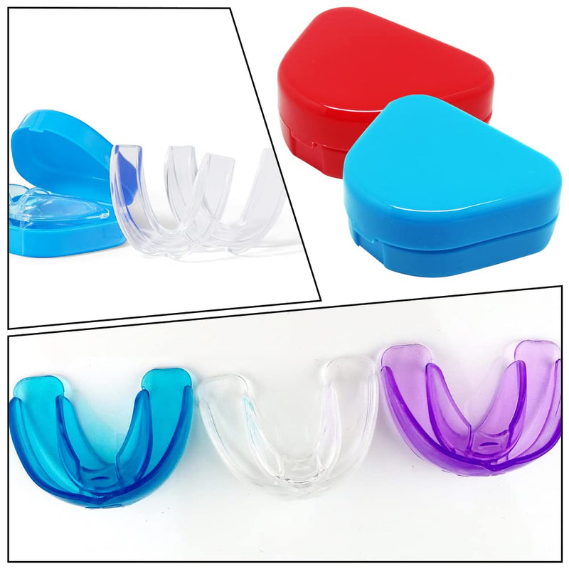 [Australia] - 2 Pcs Retainer Cases with Vent Holes Orthodontic Dental Retainer Boxs Denture Storage Containers for Denture Braces Mouth Guard 