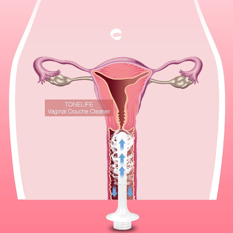 [Australia] - 2PCS Vaginal Douche for Women Vaginal Cleansing System Douche Cleaner Anal Douche Cleaning Kit 350 ml Capacity with 3 Nozzles 