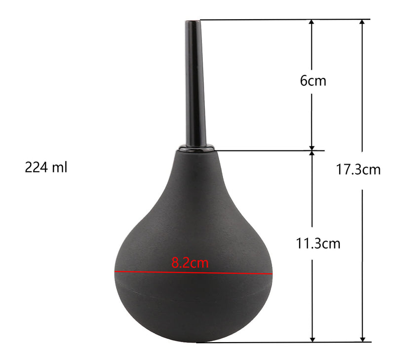 [Australia] - BodunDirect Anal Douche Enema Bulb Vaginal Douche Enema Cleaner for Women’s or Man’s Health -for Water or Coffee Colon Cleansing, Detox and Constipation (Black, 7.4Ounce)… 