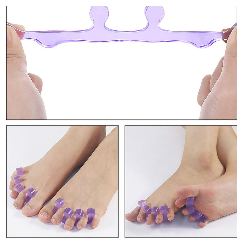 [Australia] - 3 Pairs Toe Separators Toe Stretcher Toe Spacers Toe Stretchers Separators for Overlapping Toes Bunions Hammer Toe Foot Pain Relief 