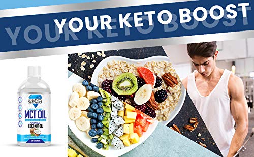 [Australia] - Onyx MCT Oil 500ml High Potency C8 & C10 Premium Coconut Oil Ketones Booster - Suitable for Ketogenic, Paleo, Vegan & Low Carb Diet (UNFLAVOURED) 