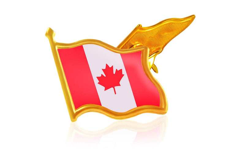 [Australia] - 20 Pack Canada Flag Pin Canadian National Flag Lapel pins Enamel Made of Metal Souvenir Men Women Patriotic 