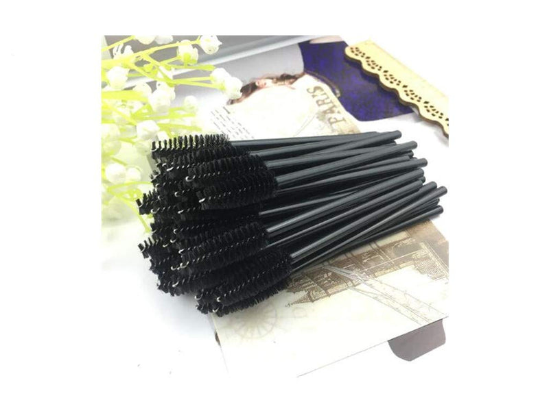 [Australia] - SINEN 50 PCS Disposable Eyelash Brush Mascara Brushes Makeup Brushes Kits for Eye Lashes Extension Eyebrow and Makeup (balck) 