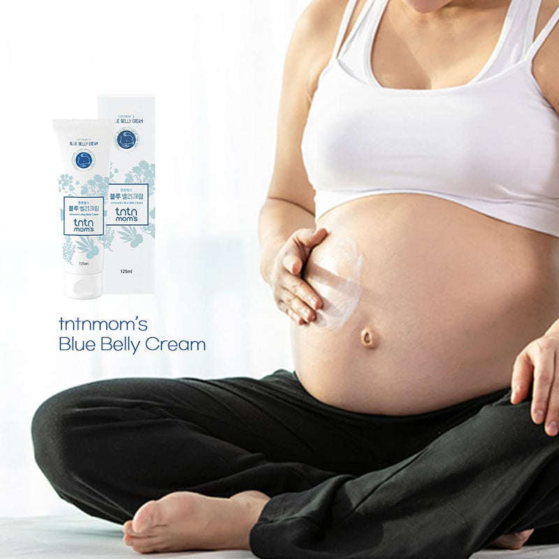 [Australia] - TNTN MOM'S - Blue Belly Cream for pregnancy | Remove Stretch Marks from pregnancy | Maternity Stretch Mark Prevention Cream | Belly lotion with Shea butter | maternity moisturizing belly care | 4.2 oz 