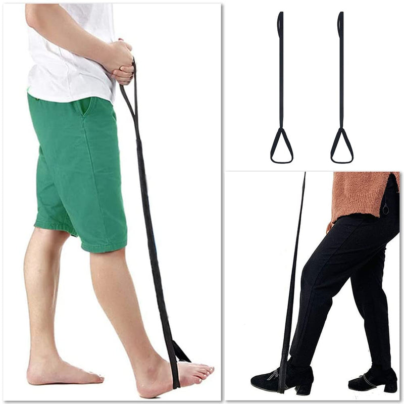 [Australia] - 2 Pcs Leg Lifter Straps Leg Lifter Mobility Aids Drive Leg Lifter with Hand and Foot Loops for Elderly, Handicapped, Injury, Car and Bed 