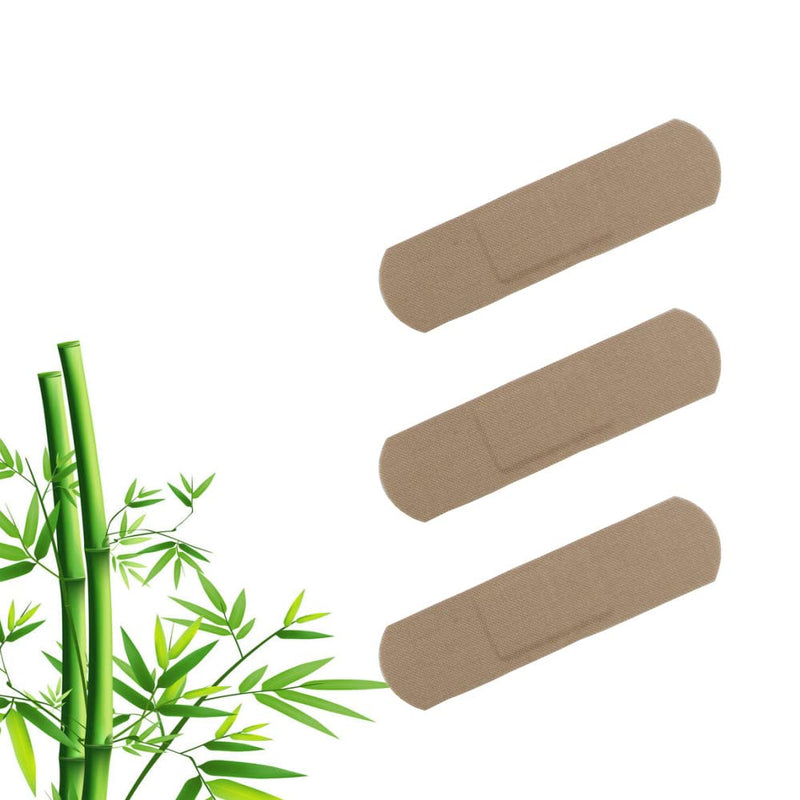 [Australia] - Greener Plasters 100% Plastic Free - Bamboo Hypoallergenic Latex Free Medical Plasters - 25 Sticky plasters per Box - Ocean Safe and Zero Waste 