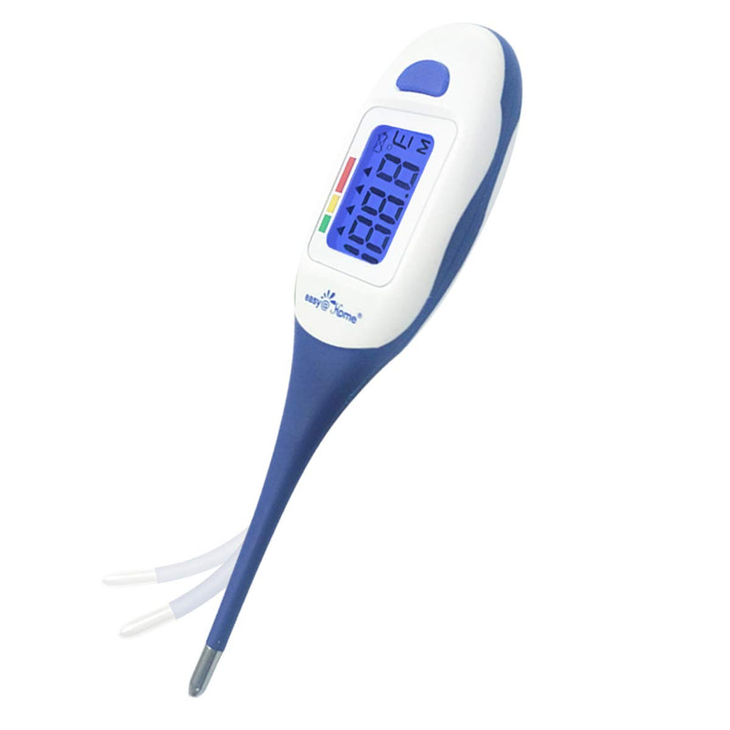 [Australia] - Digital Medical Baby Fever Oral Thermometer, Rectal or Axillary Underarm Body Temperature Measurement with Backlit LCD Display, Waterproof Flexible tip,Test Completion & Fever Alarm-EMT-026 