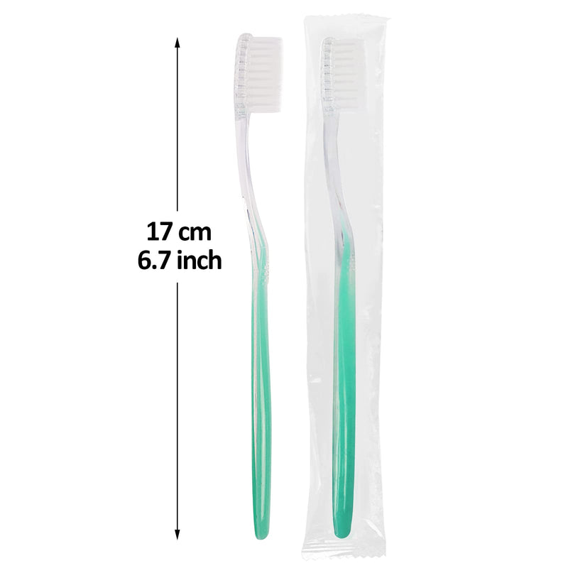 [Australia] - Disposable Toothbrush, Bulk Toothbrushes Individually Wrapped, Soft Bristle Toothbrushes for Hotel, Travel (20) 20 