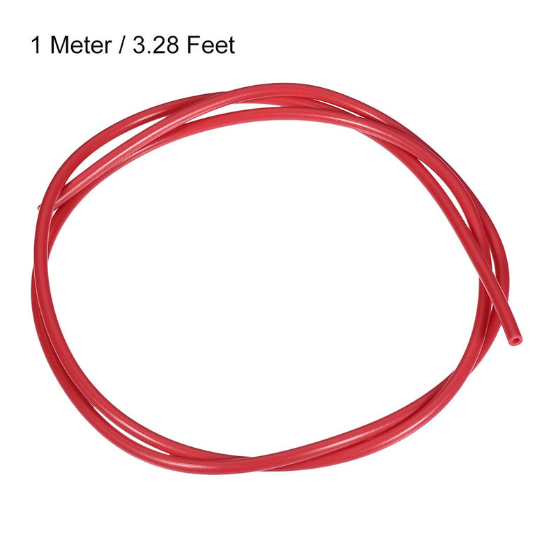 [Australia] - uxcell 2pcs PTFE Tube Fit Filament 1.75 for 3D Printer High Temperature Tubing 3.28Ft 2mmIDx4mmOD Red 