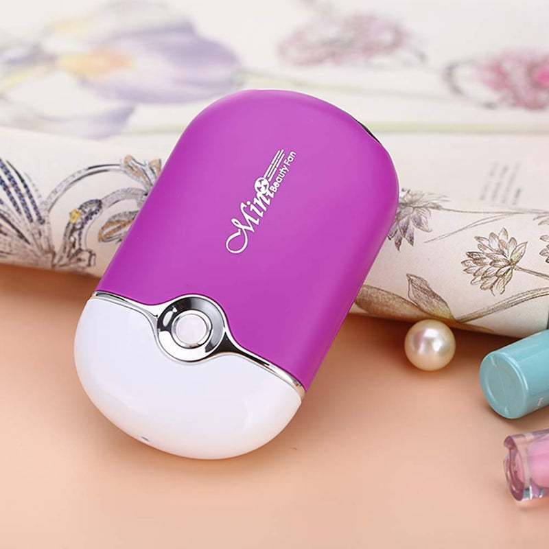 [Australia] - JUMP USB Mini Fan Air Conditioning Blower for Eyelash Extension (Blue/Purple) (Purple) Purple 