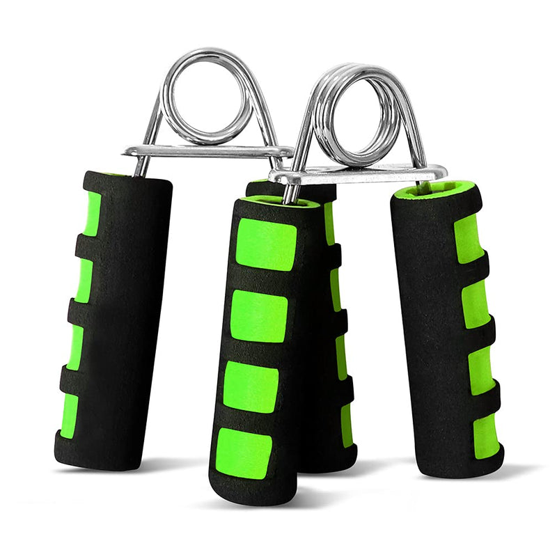 [Australia] - Maveek A shape Foam Handle Hand Grips Gripper Arm Muscle Builder Wrist Resistance Strengthener Black/Green 