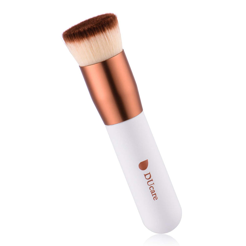 [Australia] - Powder Makeup Brush, DUcare Professional Powder Mineral Brush Kabuki Face Blush Brush Make Up Tool white 