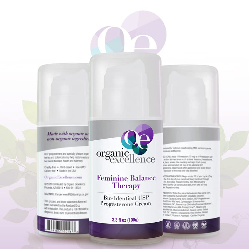 [Australia] - Feminine Balance Therapy - USP Bio-Identical Progesterone Cream - 3 oz 