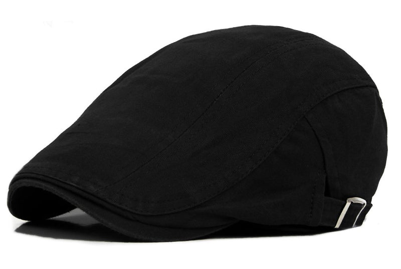 [Australia] - Qunson Men's Cotton Flat Ivy Gatsby Newsboy Driving Hat Cap 2 Pack-a 