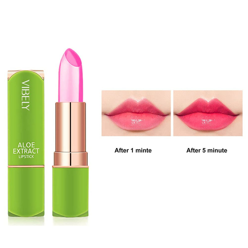 [Australia] - Aniute Aloe Vera Lipstick, Magic Temperature Color Change Lip Gloss Lips Moisturizer Long Lasting Nutritious Lip Balm for Lips Care (01#) 01# 