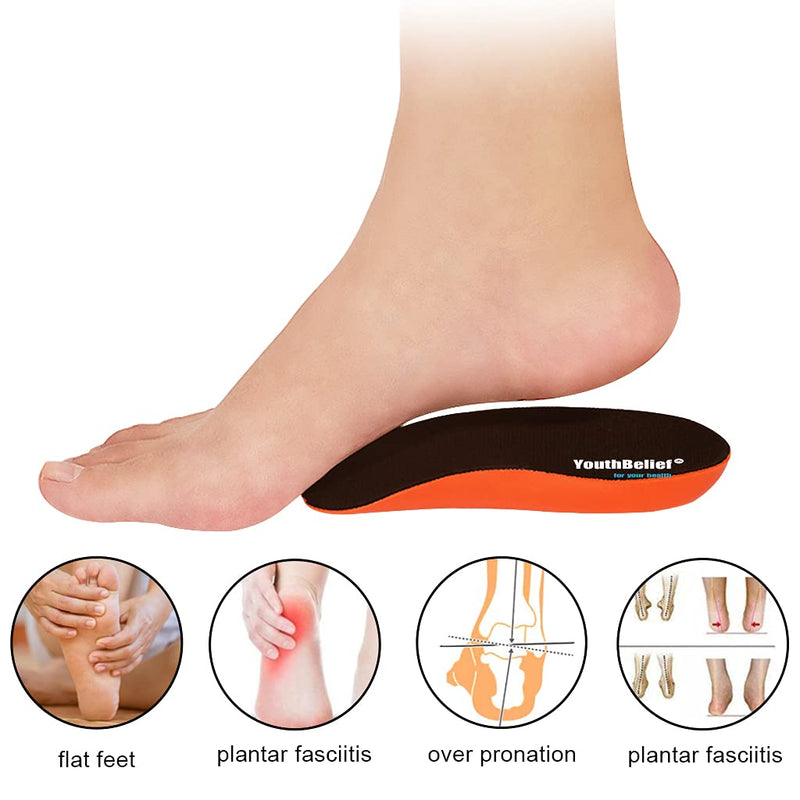 [Australia] - YouthBelief Plantar Fasciitis Inoles Heel Cup[Poron -Made in USA] Women Men Heel Insoles for Heel Pain,Heel Spurs, Flat Feet, Tendonitis, Shock Absorption Inserts (Black, Women 6-11.5 / Mmen 4.5-9.5) Black 