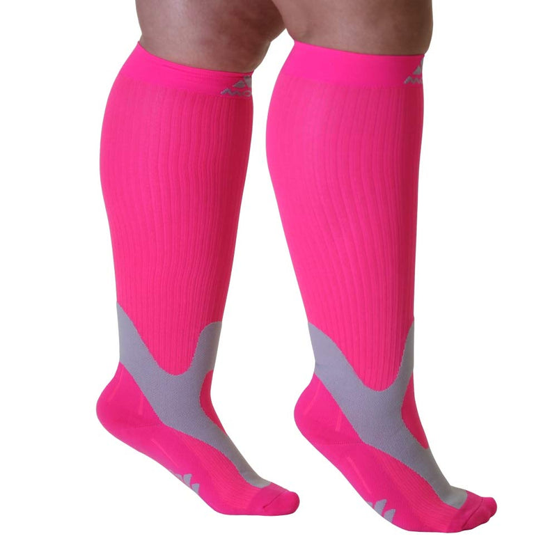 [Australia] - Mojo Medical Compression Socks for Women & Men Circulation - 20-30mmHg Medium Pink 