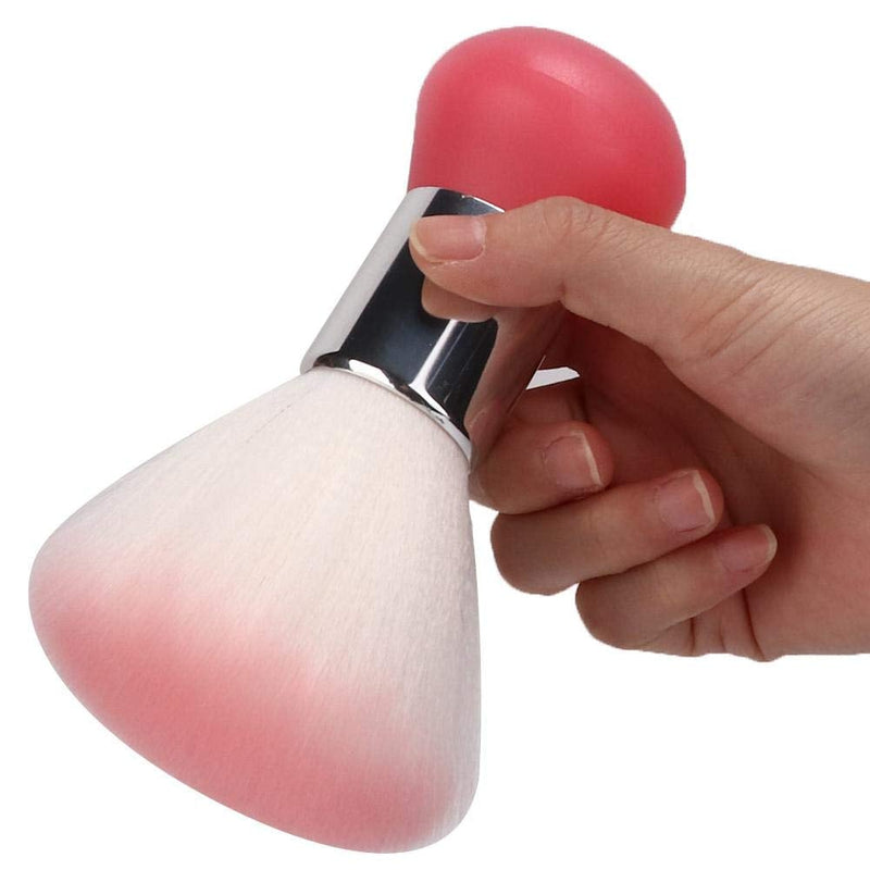 [Australia] - Neck Duster,Broken Hair Sweep,Broken Hair Sweep Brush Hairdressing,Broken Hair Cleaning Brush for Barber Shop,Soft Barber Face Cleaning Hairbrush (Pink) Pink 