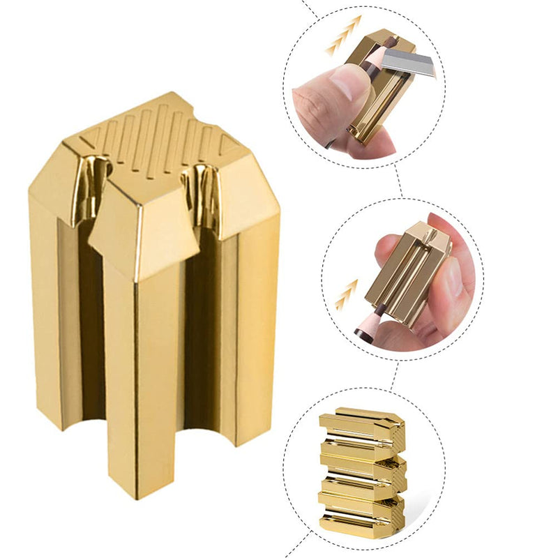 [Australia] - HEALLILY Cosmetic Pencil Sharpener Eye Makeup Pencil Sharpener Microblading Pencil Sharpener Tip Thin Sharpening Tools for Peel Off Brow Eyebrow Pencils 