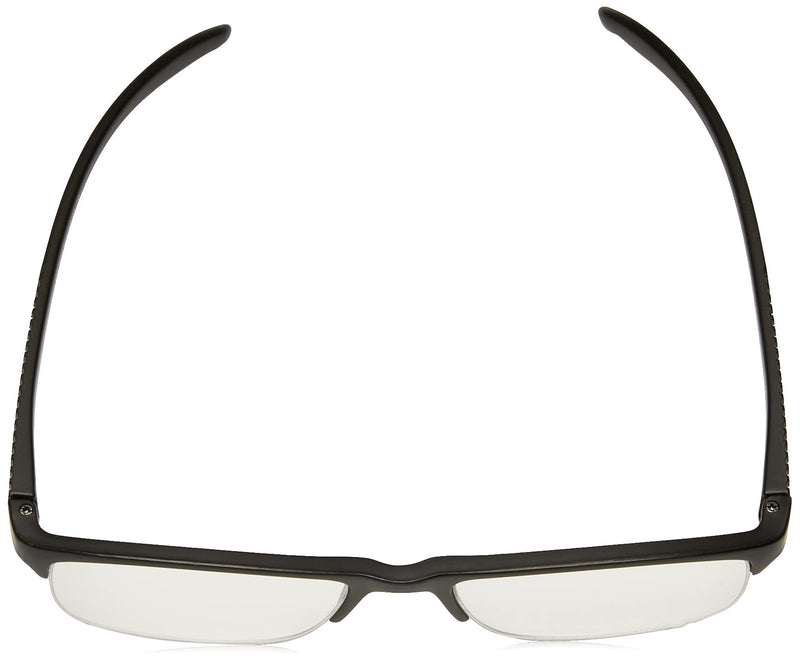 [Australia] - Foster Grant Men's Paolo Square Readers Black/Transparent 2.5 x 