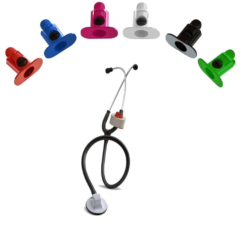 [Australia] - StatGear Stethoscope Tape Holder - Medical Items for Nurses, Paramedics, EMT, EMS - Black 1 Count (Pack of 1) 