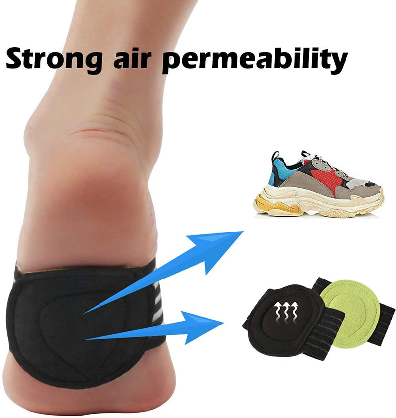 [Australia] - Voarge 2 Pairs Extra Thick Cushioned Compression Arch Support with More Padded Comfort for Plantar Fasciitis, Fallen Arches, Heel Spurs, Flat and Achy Feet Problems 