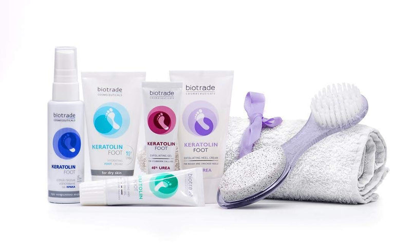 [Australia] - Keratolin Foot Gel For Corns, Calluses and Warts Remover Thickened Skin And Nails Cream Kit 40% Urea 15 ml Knees Elbows And Heels By Biotrade 