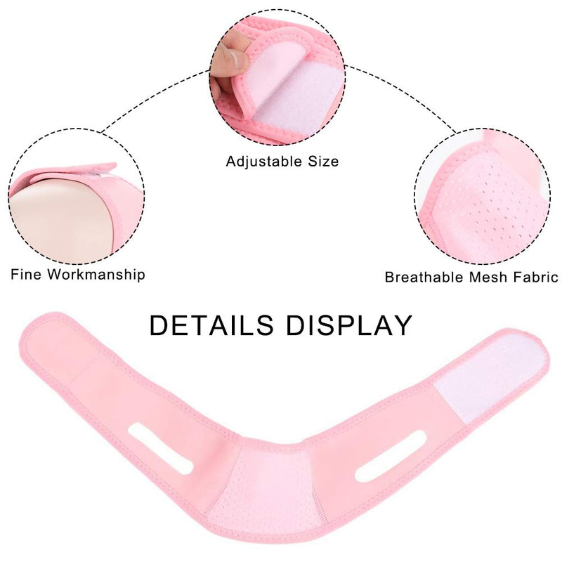 [Australia] - Facial Slimming Mask, Ultra-Thin V Face Lifter Strap Chin Slimmer Belt Slimming Bandages Facial Double Chin Care Weight Loss Face Belts for Women Men Round Face 