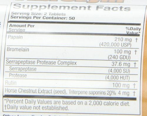 [Australia] - Fibrozym Naturally Vitamins Fibrozym Systemic Protease Supplement 100ct 