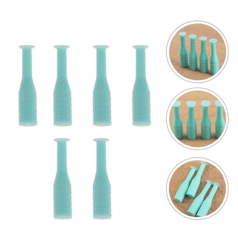 [Australia] - EXCEART Scleral Cup Contact Lens Handler, 8pcs Soft Hard Contact Lens Inserter Remover Contact Lens Suction Cup Stick Tool Without Bottle for Travel Home Use Green 