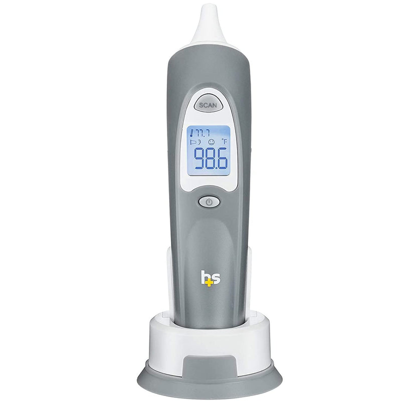 [Australia] - HealthSmart Digital Ear Thermometer for Babies, Kids and Adults - Instant and Accurate Results, Infrared Technology, Visual Fever Indicator, and 30 Disposable Lens Covers 