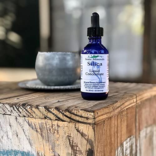 [Australia] - Eidon Liquid Silica Mineral Concentrate - Silica Supplement for Hair & Collagen Production, Vegan, Gluten-Free, Natural, Bioavailable, Ionic, No Artificial Colors or Preservatives - Silica Drops, 2 Ounce Bottle 