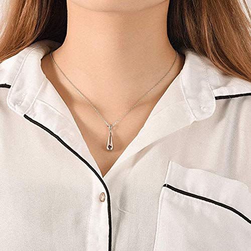 [Australia] - Vanski Simple Teardrop Cremation Urn Necklaces for Ashes Keepsake Memorial Jewelry with Filling Tool Style A 