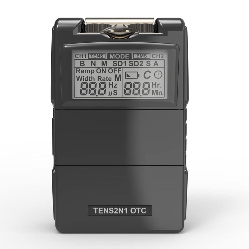 [Australia] - Therapist’s Choice TENS Unit and EMS Muscle Stimulator ComboOTC TENS Device with Accessories,Black 
