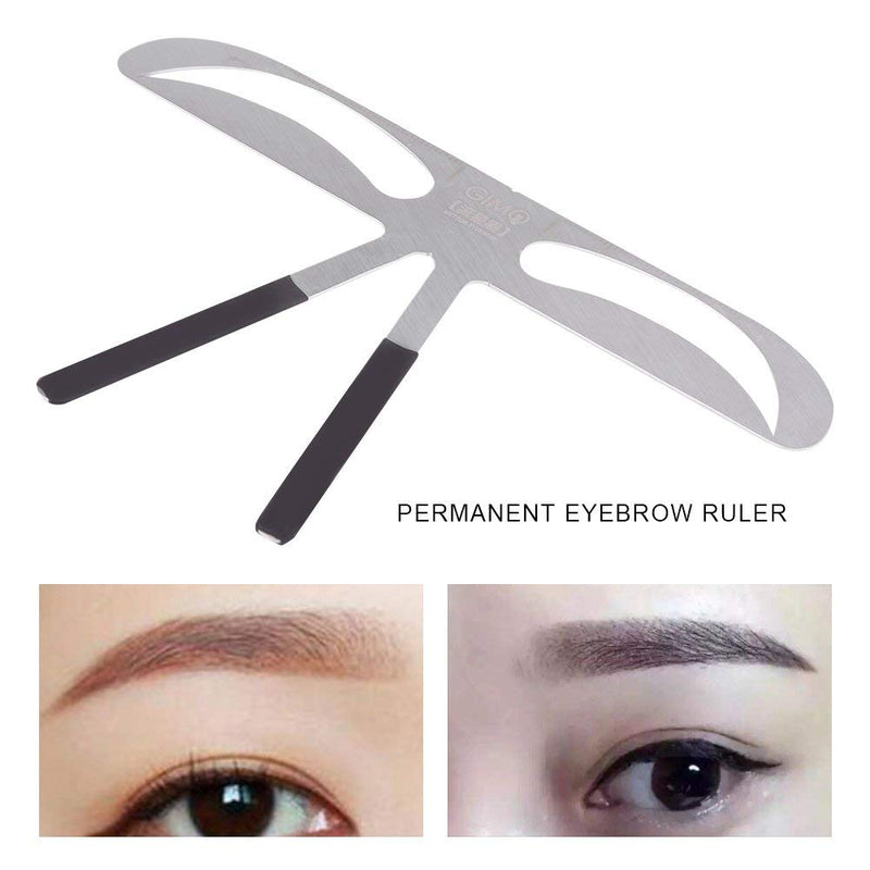 [Australia] - 4 Types Permanent Eyebrow Ruler, Eyebrow Measure Balance Extension Ruler, Eyebrow Shape Stencil Tool, Eyebrows Enhancer Grooming Stencil Shape Ruler(Classic Eyebrow) Classic Eyebrow 