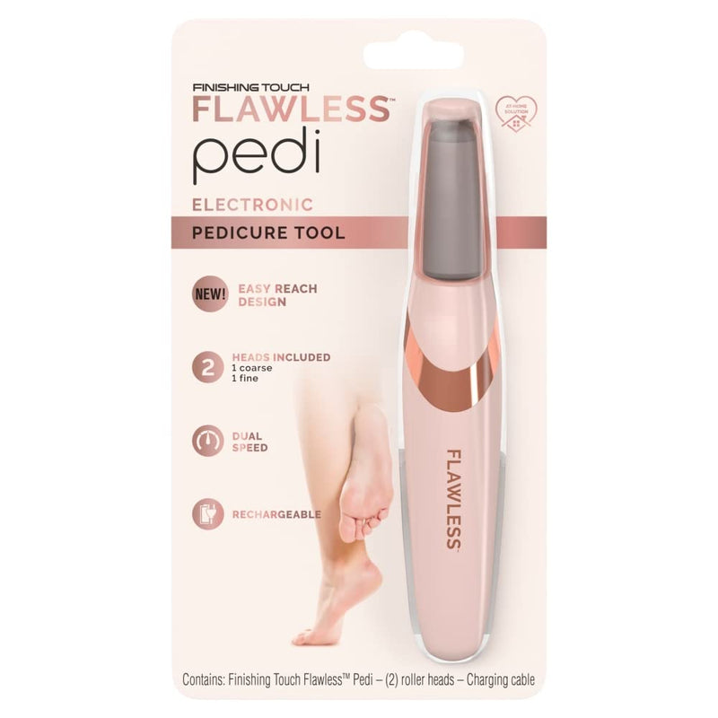 [Australia] - Finishing Touch Flawless Pedi - Rechargeable Electric Callus Remover Tool for an at-Home Spa Pedicure Experience - Removes Dry Skin for Smoother Feet Pedicure Tool 1 