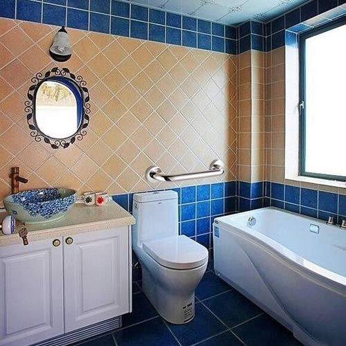 [Australia] - Kaxich Stainless Steel Bath Grab Bar Anti-Slip Bathroom Grab Handle Towel Holder Safety Support Rail for Disabled Elderly (300mm/12 inches) 