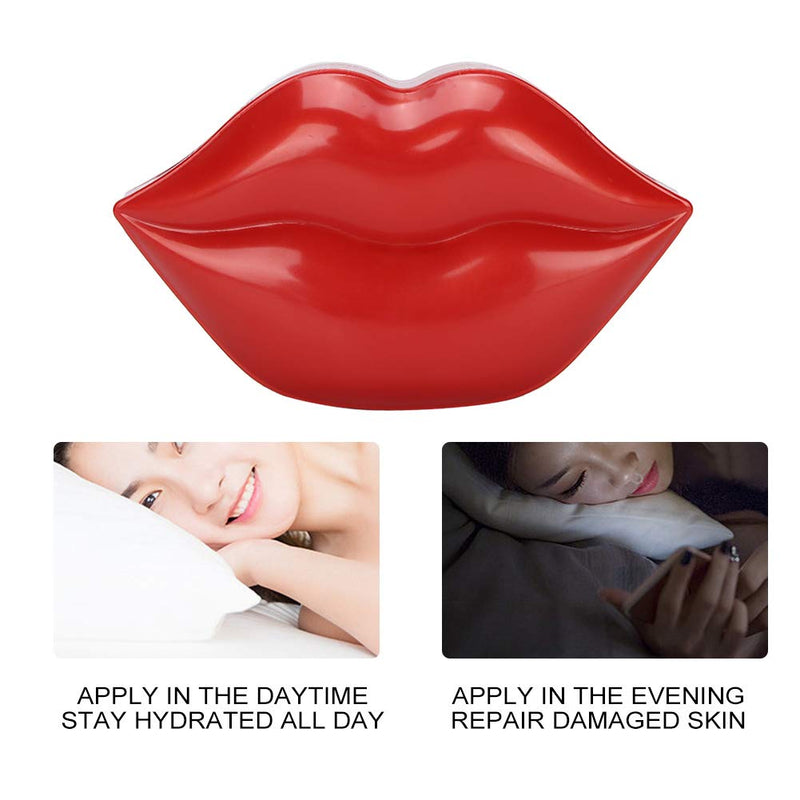 [Australia] - 2 Box Lip Sleeping Cherry Mask, Collagen Peptide Lip Treatment Lip Plumping Balm Moisturizes And Repairs Dry Chapped Lips, 20Pcs Of Box 